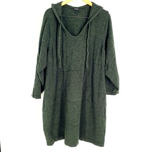 TORRID GREEN RELAXED TUNIC HOODIE Sweater